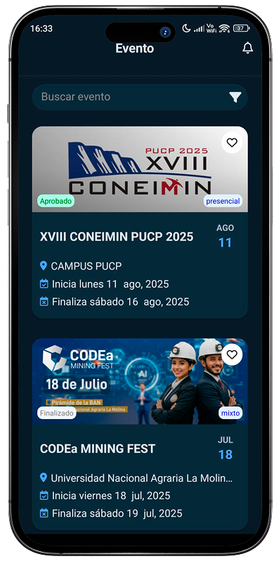 CODEa Events App